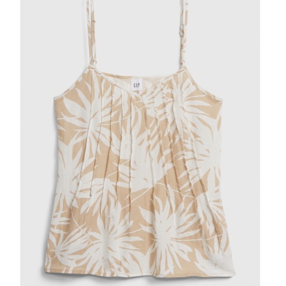 NWT Gap Linen Blend Pintuck Cami, Sz XS